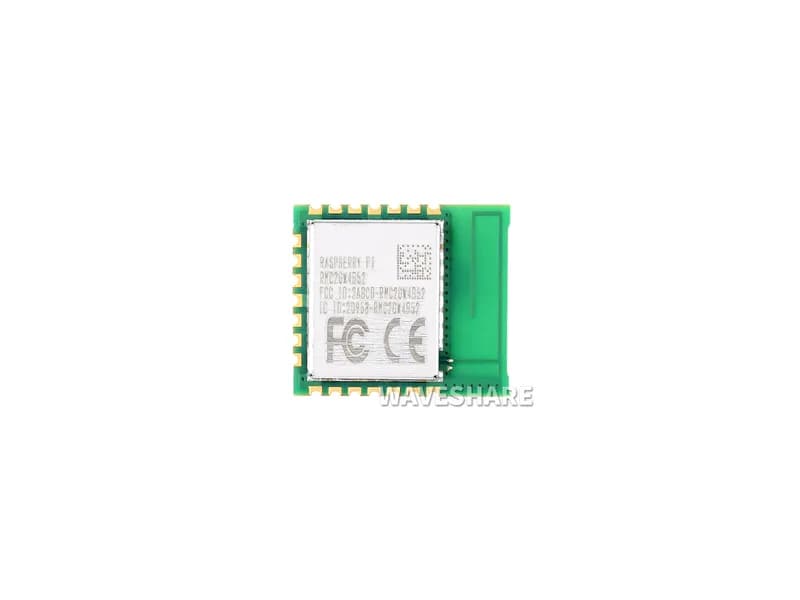 Официальный радиомодуль Raspberry Pi 2, поддерживает 1 × 1 однодиапазонный Wi-Fi 4 (802.11n) 2,4 ГГц и Bluetooth 5.2, встроенную антенну 2,4 ГГц, дизайн зубчатых краевых накладок